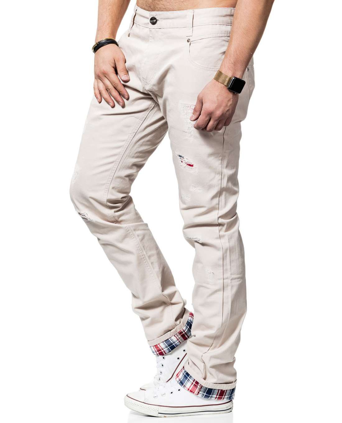 Beige Chinos Young & Rich