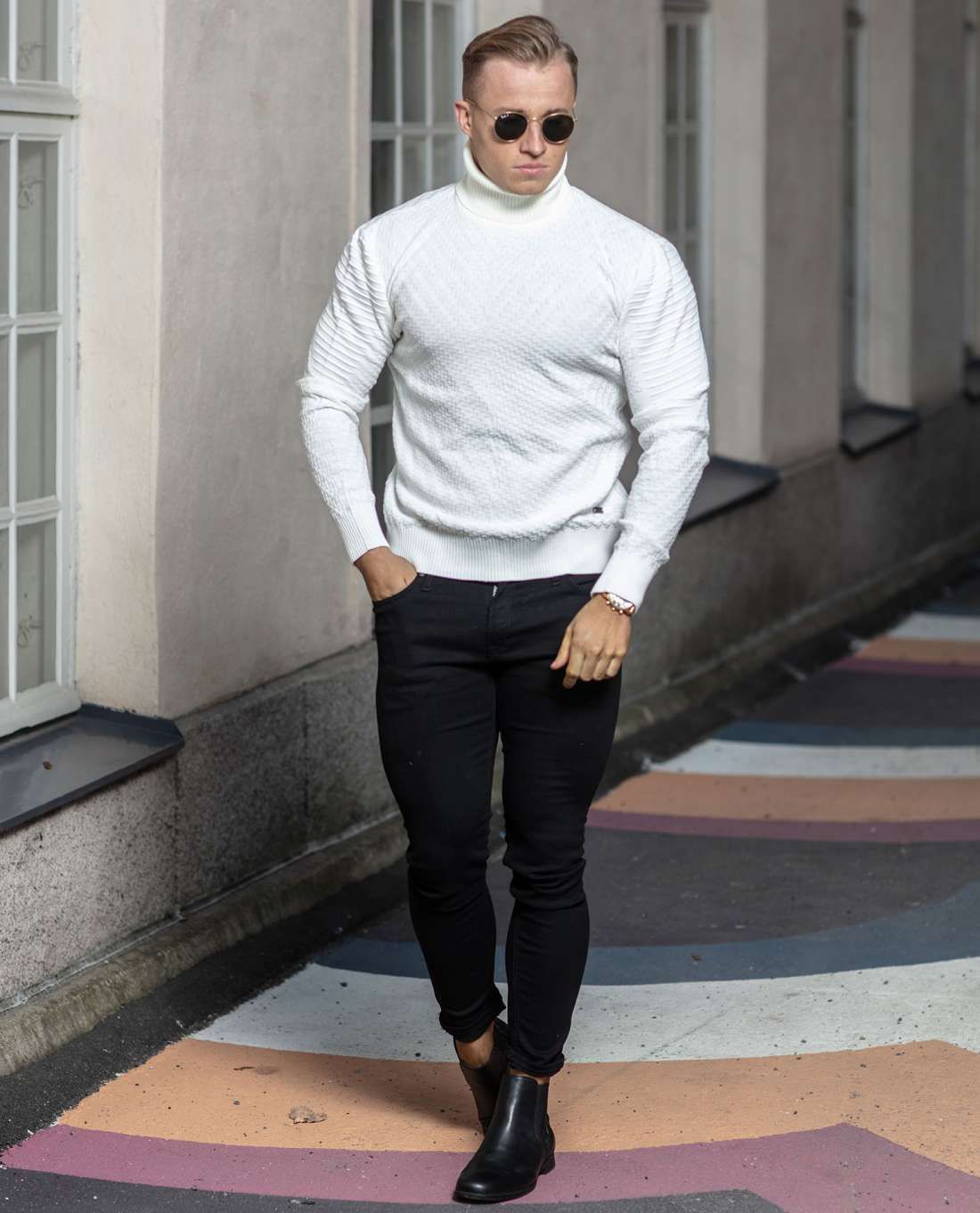 Structured High Roll Neck Rusty Neal