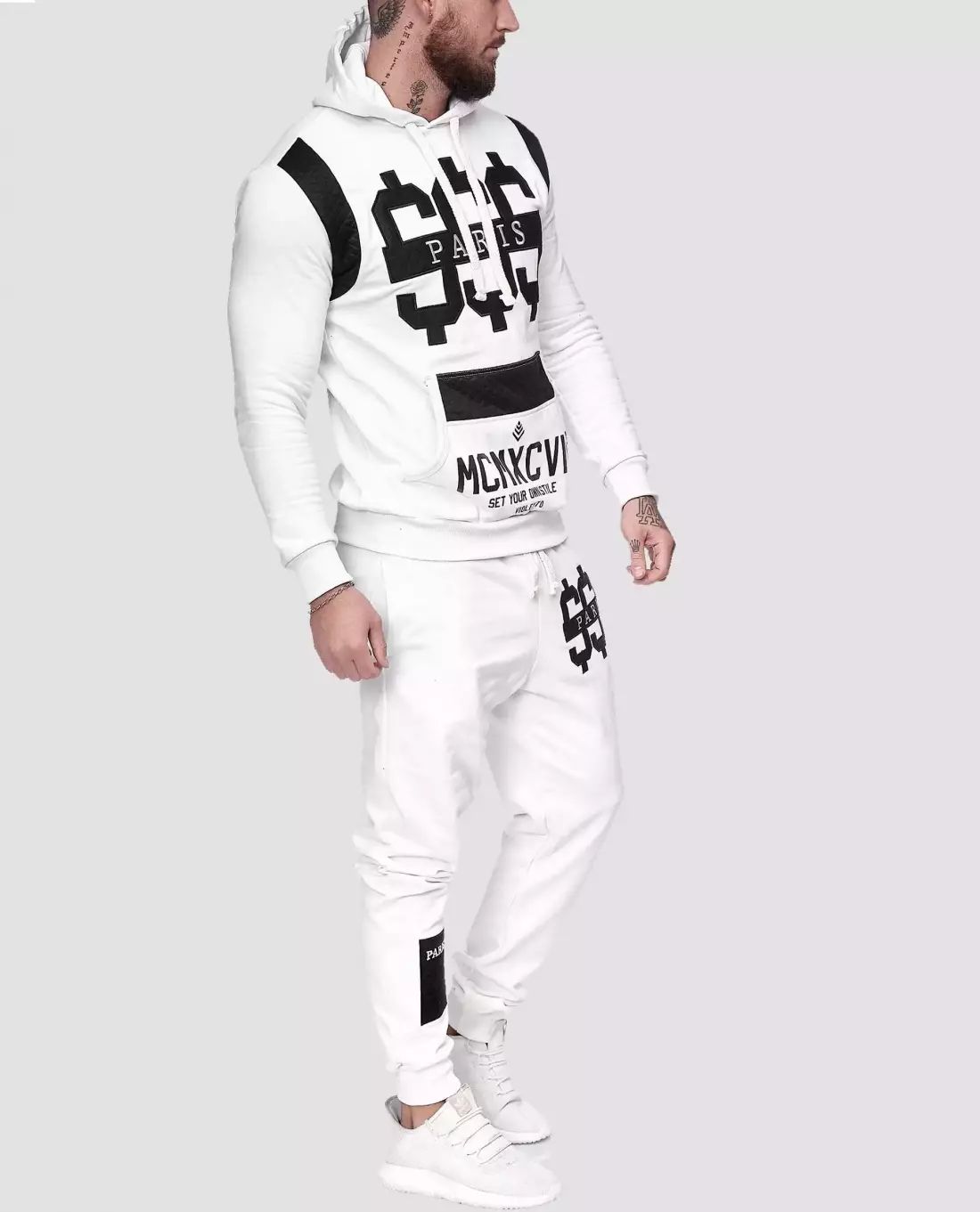 Paris College Suit White 2pieces Jerone